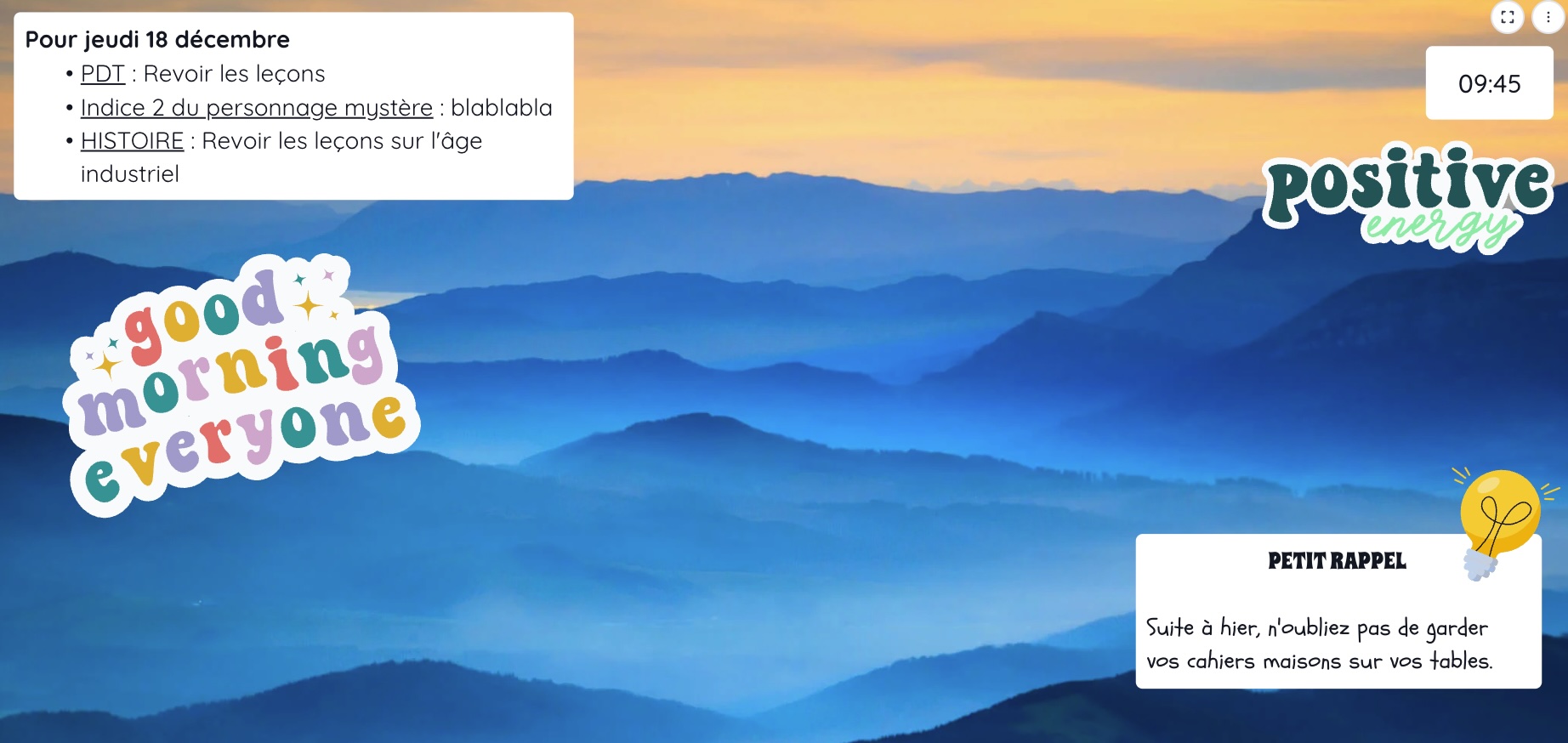 Écran Classroomscreen