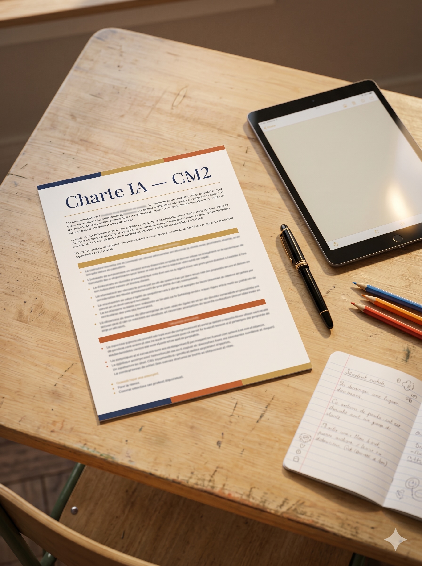 Charte de sensibilisation à l'IA pour les CM2 — couverture